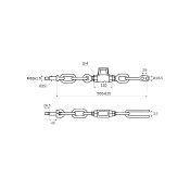 Arm stabilizer FORD4000 short
