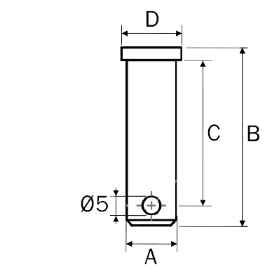 Pin for D Schakle M12