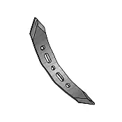 Twisted Cultivator Point 75x10x495 Right Twisted Cultivator Point 75x10x495 Right
