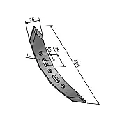 Twisted Cultivator Point 75x10x495 Right Twisted Cultivator Point 75x10x495 Right
