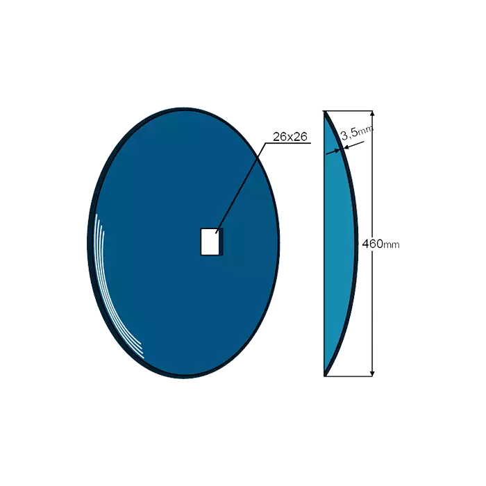 Straight disc 18'' 26x26 SP Original 
