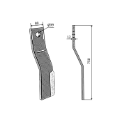Finishing Mower Blade Φ39 Del Morino 