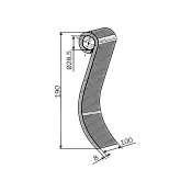 Κουτάλα Καταστροφέα 100x8 190mm Becchio