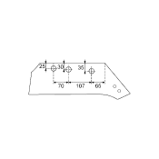 Share Plough Kverneland 073056 N.T. 16'' Right Bellota Share Plough Kverneland 073056 N.T. 16'' Right Bellota