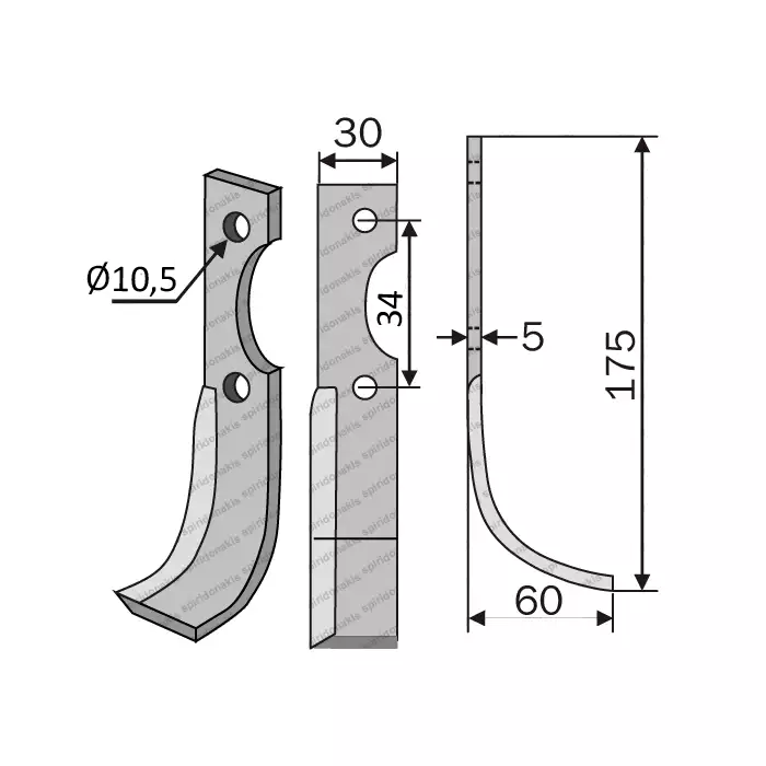 Rotary Cultivator Blade Leopard Small Rotary Cultivator Blade Leopard Small