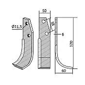 Rotary Cultivator Blade Type Turkey 50x6 Greek Rotary Cultivator Blade Type Turkey 50x6 Greek