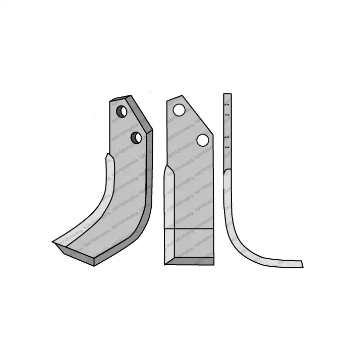 Rotary Cultivator Blade Adaptable with Maschio BT Curved 80x6 Berfor Rotary Cultivator Blade Adaptable with Maschio BT Curved 80x6 Berfor