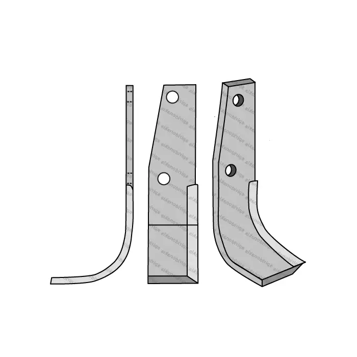 Rotary Cultivator Blade 360634 60x6 Φ11,5 ΚΚ99 Goldoni Left Rotary Cultivator Blade 360634 60x6 Φ11,5 ΚΚ99 Goldoni Left