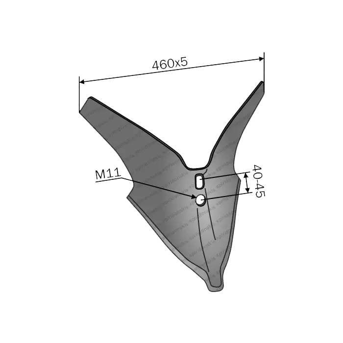Αυλακωτήρας 460x5 Φ11 (1561-B) Bellota