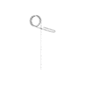 Ηarrow spring Φ10 L.460 long Bianchi Ιταλίας