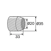 Bush Plough Kverneland 075887 Φ35/20 L.33